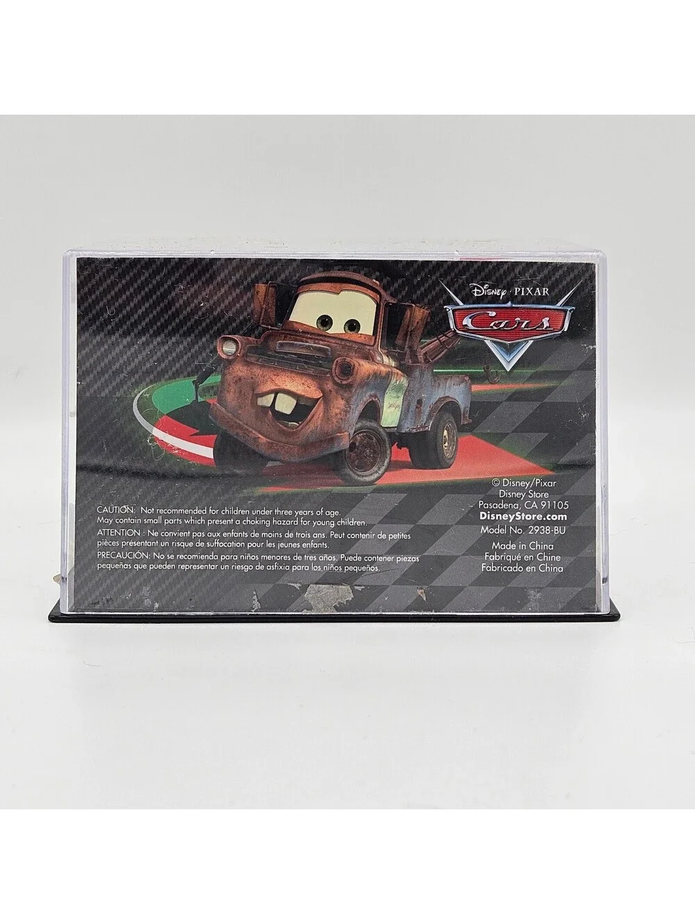 Disney Store Cars Mater Diecast Vehicle w/ Display Case Pixar